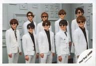 駿河屋 中古 Hey Say Jump 集合 横型 膝上 衣装白黒 サングラスかける センター山田 体右向き Precious Girl Pv ジャケ写撮影オフショット 公式生写真 ジャニーズ