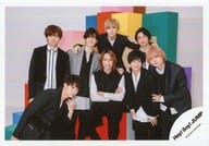 駿河屋 中古 Hey Say Jump 集合 8人 横型 膝上 衣装黒白 センター八乙女 腕組み 山田両手肩 アルバム Sense Or Love Mv ジャケ写撮影オフショット 公式生写真 ジャニーズ