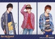 駿河屋 中古 Trignal 江口拓也 木村良平 代永翼 横型 印刷サイン入り 2lサイズ Cd One Step Forward アニメイト特典ブロマイド 男性声優