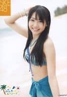 駿河屋 中古 木崎ゆりあ 水着 膝上 右手頭 パレオはエメラルド オフショット生写真 Ske48