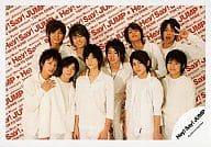 駿河屋 中古 Hey Say Jump 集合 10人 横型 衣装白シャツ 背景 Hey Say Jump の文字 公式生写真 Hey Say Jump