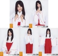 ◇木本花音/SKE48 2011年1月度 個別生写真「巫女衣裝」 5種コンプリートセット