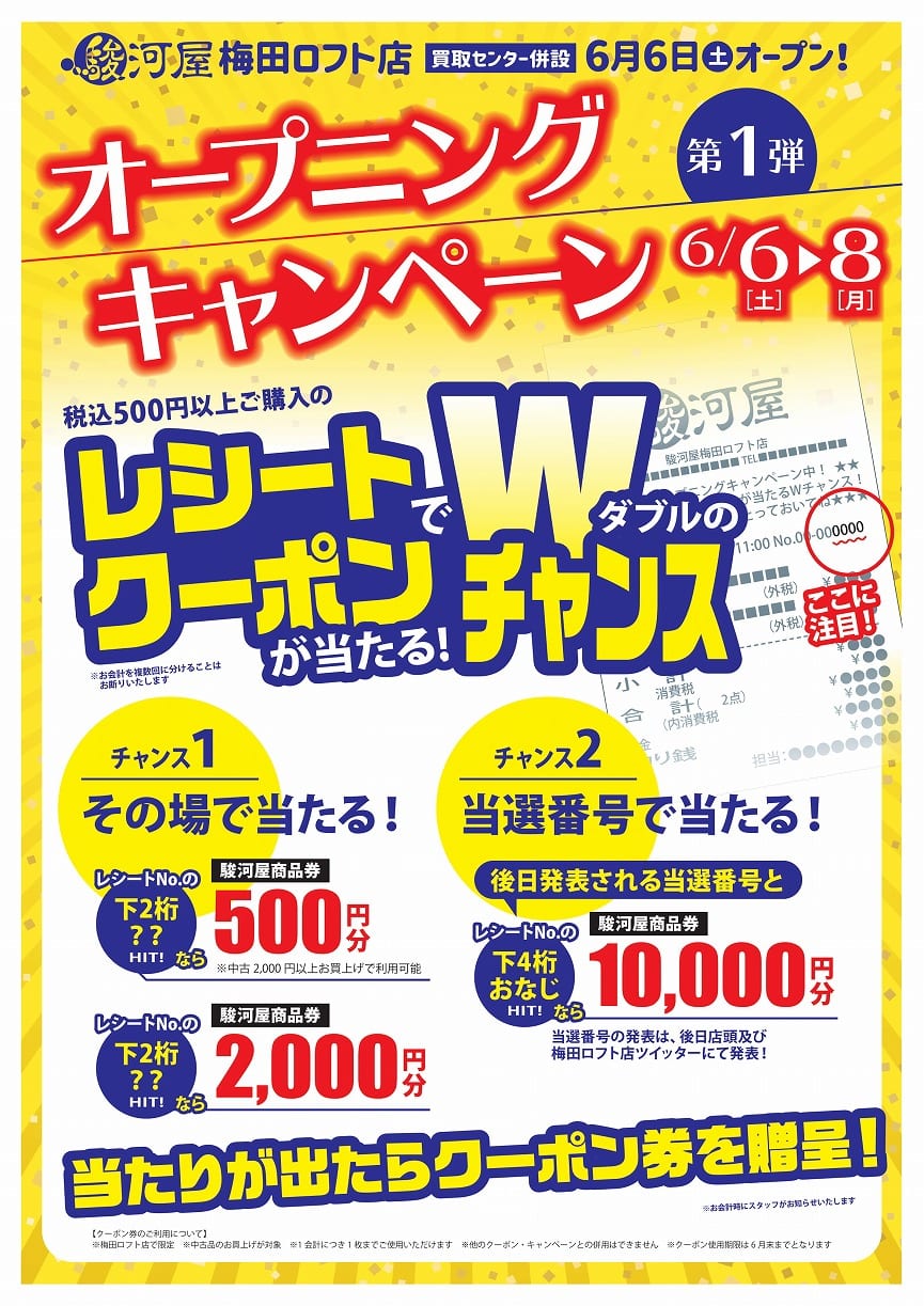 レシートクーポン